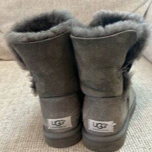 Gray Ugg boots- Bailey button